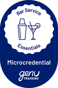 Bar service essentials microcredential badge